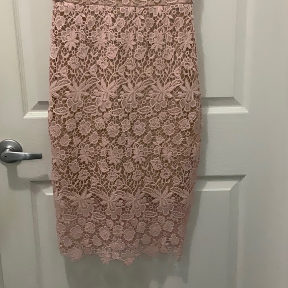 Bisou Bisou Michele Bohbot  Peach Eyelet Dress - Picture 3 of 12